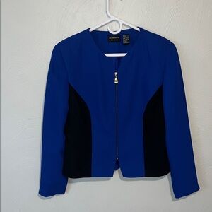 Liz Claiborne Royal Blue and Black Blazer